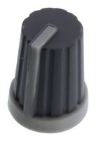 MULTICOMP MC21062 Knob, Splined Shaft, 6 mm, Rubber, Round Knurled with Indicator Line, 13 mm
