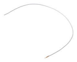 HARWIN G125-MW20150AAL9400 Cable Assembly, 28AWG, Crimp Pin to Free End, 5.9 ", 150 mm, Gecko G125 Series, White