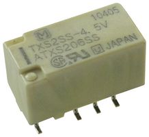 PANASONIC TXS2SS-4.5V-Z Signal Relay, 4.5 VDC, DPDT, 1 A, TX-S Series, Surface Mount, Non Latching