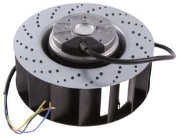 EBM-PAPST R2E180-AT06-15 Fan Blower, R2E180 Series, IP44, Motorized Impeller, 230 VAC, AC, 180 mm, 95 mm, 432.6 CFM