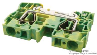 PHOENIX CONTACT 3036165 DIN Rail Mount Terminal Block, 2 Positions, 24 AWG, 4 AWG, 25 mm², Clamp, 90 A