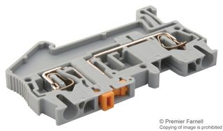 PHOENIX CONTACT 3036343 DIN Rail Mount Terminal Block, 2 Positions, 28 AWG, 12 AWG, 4 mm², Clamp, 20 A