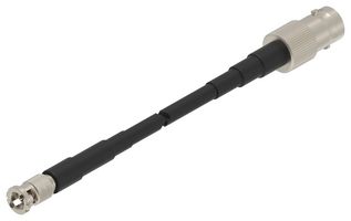 TE CONNECTIVITY 2483216-1 RF / Coaxial Cable Assembly, 6 ", 152 mm, NFC55a NF, BNC Jack, HD BNC Plug, 75 ohm