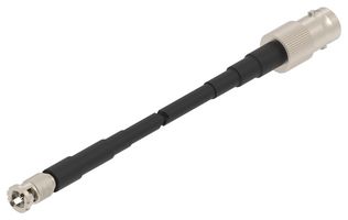 TE CONNECTIVITY 2483417-2 RF / Coaxial Cable Assembly, 12 ", 305 mm, NFC94a NF, BNC Jack, HD BNC Plug, 75 ohm