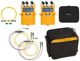 FLUKE NETWORKS CFM-S-ADD Fiber Optic Test Kit, Single-Mode Module Set with MPO12 Test Reference Cords, No Versiv