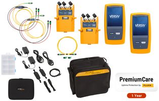 FLUKE NETWORKS CFM-100S INTL/GLD Fiber Optic Test Kit, CFM Single-Mode Optical Loss Test Set Kit with 1 Year Gold