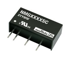 MURATA POWER SOLUTIONS NMG2405SC Isolated Through Hole DC/DC Converter, ITE, SIP, 1:1, 2 W, 1 Output, 5 V