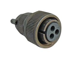 ITT CANNON MS3106R14S-7S Circular Connector, MIL-DTL-5015 Series, MS3106 Series, Straight Plug, 3 Contacts, Solder Socket