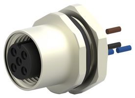 TE CONNECTIVITY T4171310003-001 Sensor Cable, M12 Receptacle, Free End, 3 Positions, 200 mm, 7.9 ", T417 Series