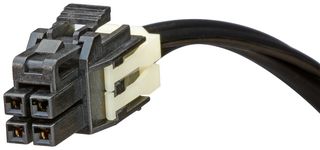 MOLEX 45130-0403 Cable Assembly, OTS, Nano-Fit 4 Position Receptacle, Nano-Fit 4 Position Receptacle, 300 mm, 11.8 "