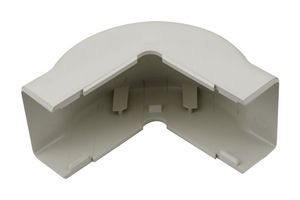HELLERMANNTYTON TSR3FW-29-1 Raceway Duct Fitting, External Cover, PVC (Polyvinylchloride), White, 50.37 mm, TSR3 Series