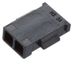 MOLEX 212132-0002 Connector Housing, Black, Pico-EZmate Plus 212132 Series, Receptacle, 2 Positions, 1 mm