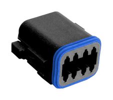 BULGIN LIMITED PX0105S08ABK Automotive Connector, A Key, PX0 Series, Straight Plug, 8 Contacts