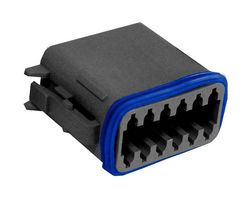 BULGIN LIMITED PX0105S12ABK Automotive Connector, A Key, PX0 Series, Straight Plug, 12 Contacts