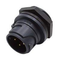 BULGIN LIMITED PXP4012/04P Circular Connector, IP66, IP67, IP68 & IP69K, Circular Power Connector, Buccaneer 4000 Series