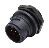 BULGIN LIMITED PXP4012/06P Circular Connector, IP66, IP67, IP68 & IP69K, Circular Power Connector, Buccaneer 4000 Series
