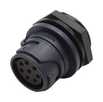 BULGIN LIMITED PXP4012/08S Circular Connector, IP66, IP67, IP68 & IP69K, Circular Power Connector, Buccaneer 4000 Series
