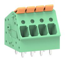 MOLEX 224929-0004 Wire-To-Board Terminal Block, 5 mm, 4 Positions, 24 AWG, 12 AWG, 3.09 mm², Push In Lock