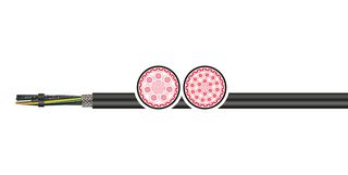 TKD KABEL 1004337-100F Multiconductor Cable, 2-Norm Tray, Shielded, 4 Conductor, 14 AWG, 2.5 mm², 100 ft, 30.48 m