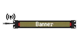 BANNER ENGINEERING SD50P300WSR9QP Status Display, White LED, 12 to 30 VDC, 900 MHz, Cable with 4 Pin M12 Connector, IP65