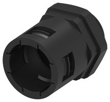 TE CONNECTIVITY 1-2500401-4 Conduit Connector, 25mm Size, PG21, Straight, Nylon 6 (Polyamide 6), Black, 48.3 mm, IP66