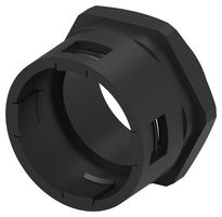 TE CONNECTIVITY 1-2500401-8 Conduit Connector, 54.5mm Size, PG48, Straight, Nylon 6 (Polyamide 6), Black, 55 mm, IP66