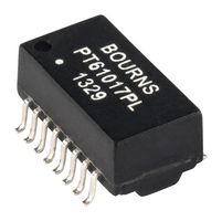 BOURNS PT61017PEL Ethernet & LAN Transformer, 10/100 Base-TX, 1CT:1CT, 350 µH, 1.5 kV, Surface Mount