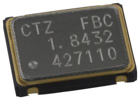 CITIZEN FINEDEVICE CSX-750FBC18432000T Oscillator, 1.8432 MHz, 100 ppm, SMD, 7mm x 5mm, CMOS/TTL, 3.3 V, CSX-750F SERIES