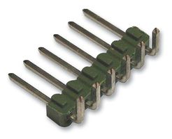 TE CONNECTIVITY - AMP 826947-6 Pin Header, Board-to-Board, 2.54 mm, 1 Rows, 6 Contacts, Through Hole Right Angle