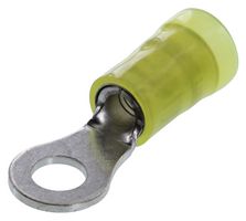 PANDUIT PN10-10R-L Ring Tongue Terminal, M5, #10, 10 AWG, 6 mm², PN Series, Yellow