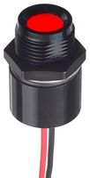 APEM QRM145BXXHR02E LED Panel Mount Indicator, Rear Mount, Red, 2.1 VDC, 14 mm, 20 mA, 800 mcd, IP67