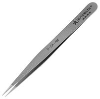 EXCELTA 0-SA-AM Tweezers, Precision, Straight, Pointed, 118.75 mm, Stainless Steel