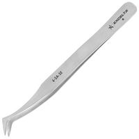EXCELTA 6-SA-SE-ET Tweezers, Precision, Bent, Flat, 125 mm, Stainless Steel