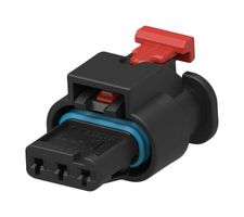 TE CONNECTIVITY 1-2378604-1 Automotive Connector Housing, Sealed, Key Code A, MCON 1.2LL Series, Receptacle, 4 Positions