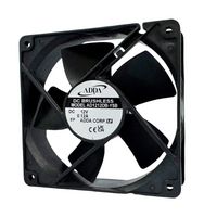 ADDA AD1224MB-Y51(21) DC Axial Fan, 24 V, Square, 120 mm, 32 mm, Ball Bearing, 91.707 CFM