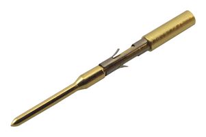 LEMO FGG.1B.555.ZZC Circular Connector Contact, 1B Series, Pin, Crimp, 22 AWG, 26 AWG