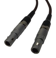 LEMO MSB.00.250.LTE100 RF / Coaxial Cable Assembly, 3.3 ft, 1 m, RG174A, FFS Straight Plug, FFS Straight Plug, 50 ohm