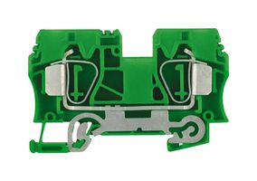 WEIDMULLER 1746770000 DIN Rail Mount Terminal Block, 2 Positions, 16 AWG, 6 AWG, 10 mm², Tension Clamp