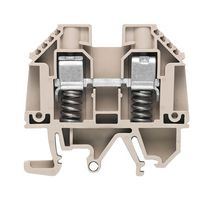 WEIDMULLER 9537490000 DIN Rail Mount Terminal Block, Feed Thru, 2 Positions, 16 AWG, 6 AWG, 10 mm², Screw, 57 A