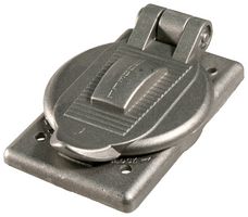HUBBELL WIRING DEVICES HBL20405 Dust Cap / Cover, Wall Plate, HBL20403, HBL20443 4 Wire Hubbellock Receptacles, Aluminum Body