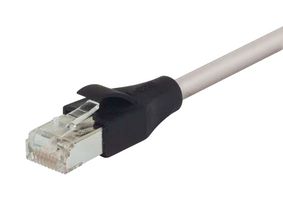 L-COM TRD695SZ-40 Ethernet Cable, Cat6, RJ45 Plug to RJ45 Plug, Light Gray, 12.2 m, 40 ft