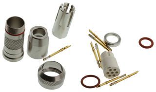 SWITCHCRAFT/CONXALL TS2C4F20B Circular Connector, IP68, Sealed Circular Connector, TS2C Dura-Twist Series, Cable Mount Plug
