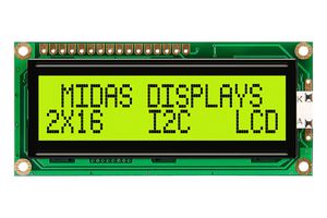 MIDAS DISPLAYS MC21605C6W-SPTLYI-V2