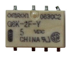 OMRON ELECTRONIC COMPONENTS G6K-2F-Y-T1-TRS DC12 Signal Relay, 12 VDC, DPDT, 2 A, G6K Series, Surface Mount, Non Latching