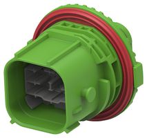 TE CONNECTIVITY 1-2490960-3 Automotive Connector Housing, Code C, Green, NTSEAL Series, Receptacle, 26 Positions