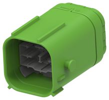 TE CONNECTIVITY 2490960-3 Automotive Connector Housing, Code C, Green, NTSEAL Series, Receptacle, 26 Positions