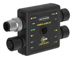 BANNER ENGINEERING DXMR50-LB-MPA-2P Logic Block, PNP, 1 Input/ 2 Output Digital, 1 Input Analog, 4 to 20 mA, DXMR50 Series