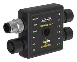 BANNER ENGINEERING DXMR50-LB-2M-PI Logic Block, PNP, 1 Output Digital & Analog, 4 to 20 mA Analog Output, DXMR50 Series
