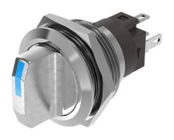 EAO 82-6111.2224 Rotary Switch, SPDT, Blue, IP65, 2 Position, 1 Pole, 90 °, 1 A, 110 V, 82 Series