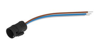 EAO 82-963.0200 Plug In Cable, 19mm & 22mm Pushbutton/Selector Switches, Plastic, 3 Wire, 200mm Cable Terminal